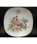 Bavaria Schumann Arzberg Germany Small Dish Bowl Pink Roses Porcelain - £9.34 GBP