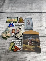 vintage fridge magnets lot Of 9 - $228.43 MXN