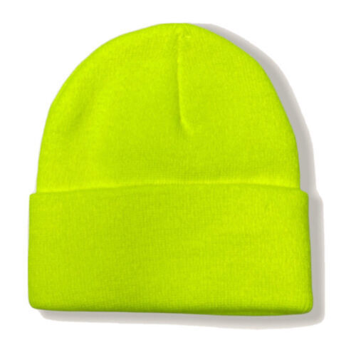 Primary image for Urban Outfitters Bright Neon Yellow Knit Hat Beanie Cap
