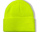 Urban Outfitters Bright Neon Yellow Knit Hat Beanie Cap - $13.82