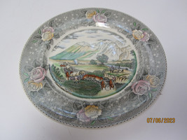 Vintage N. Currier Adams For B.Altman &quot;The Rocky Mountains&quot; Dinner Plate 10&quot; - £7.85 GBP
