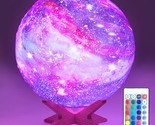 5.9&#39; Moon Lamp Kids Night Light Galaxy Lamp 16 Colors Led Moon Light Wit... - £37.51 GBP