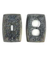Ornate Victorian Vintage 2 Light Switch Power Outlet Plate Cover Bundle ... - £28.01 GBP