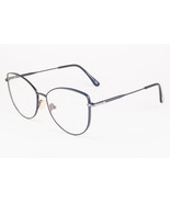 Tom Ford 5667-B 001 Shiny Black / Blue Block Eyeglasses TF5667 001 55mm - £170.71 GBP