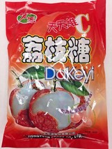 10 Bags of Lychee Hard Candy, by Hong Yuan 12.35 oz Fast Shipping - £37.16 GBP