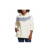 Weatherproof ~ Size Medium ~ White/Blue ~ Sherpa ~ Pullover ~ 1/4 Zip Ja... - $56.13 CAD
