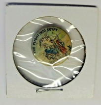 1930&#39;s Religious The Flight Into Egypt Sunday School Pinback Button  A1-9 - £4.77 GBP