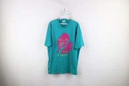 Vintage 90s Mens XL Spell Out Pedal Across Lower Michigan Cycling T-Shirt USA - $24.70