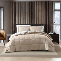 King Plush Sherpa Reversible Micro Suede Comforter Set in Beige - $5,261.28 MXN
