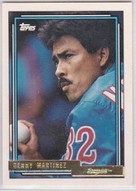 G) 1992 Topps Trading Card Pre-Production Sample Gold - Denny Martinez #15 - $1.97