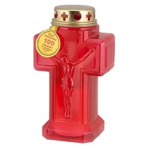 2 Pcs Cross LED Electric Candle Battery Operated for Cemetery Grave 90-1... - $11.53+