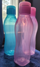 Lot of 3 Tupperware Eco 16 ounce Water Bottle Hiking Camping Nice Collectible - £14.93 GBP