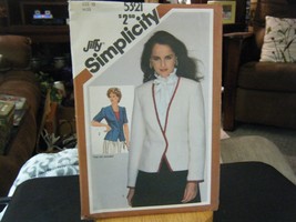 Simplicity 5321 Misses Jiffy Lined Jacket Pattern - Size 10 Bust 32 1/2 - £5.18 GBP