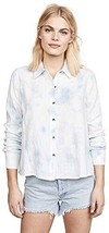 Splendid Women&#39;s Collared Long Sleeve Button-Up Shirt (Clear Sky Blue, XL) - £19.82 GBP
