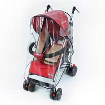 Baby Waterproof Stroller Umbrella Weather Shield Rain Wind Snow Cover Cl... - £11.79 GBP