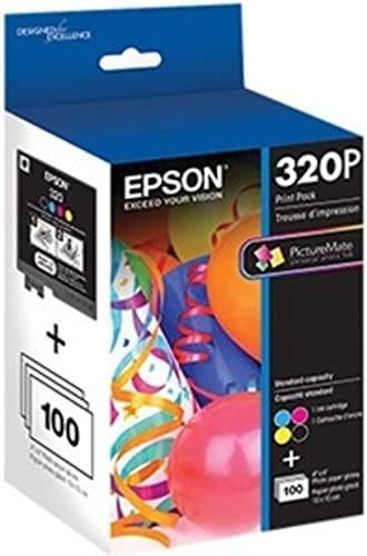 Epson T320P Standard Capacity Ink Cartridge for PictureMate PM-400 Black
