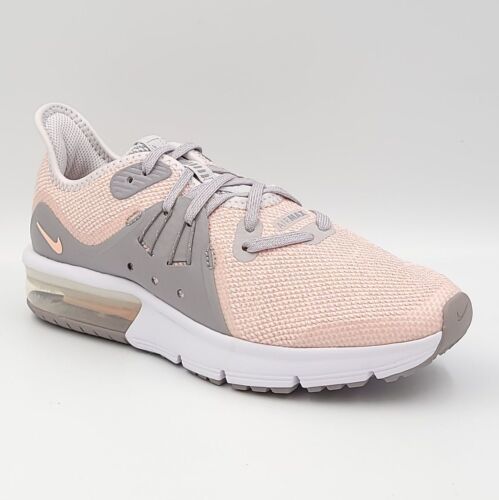 Nike Girls Sneakers Air Max Sequent 3 (GS) Size US 5Y Grey Pink 922885-004 - £43.26 GBP
