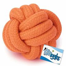 Ruff Rope Dog Toys Tough Orange Knot Tennis Ball Dental Chew Play Fetch ... - £8.24 GBP+