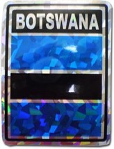 AES Wholesale Lot 6 Botswana Country Flag Reflective Decal Bumper Sticker - $8.88