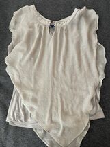 Apt. 9 Sleeveless Blouse Cream Layered Size Small - $216.27 MXN