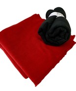 Fleece Lot Polyester Fabric Sewing Crafts Toys Dolls Teddy Bears Red Black - $189.16 MXN