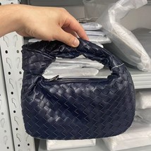 Luxury Zipper Clutch Woven Bags For Women Sli Zip Dark Blue hot sales - £19.97 GBP