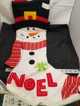 Jumbo 33” Snowman Christmas Stocking NOEL - £17.19 GBP