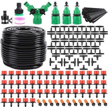 164Ft 200 Pcs Drip Irrigation Kit,Garden Watering System With 1/4 Inch, Plant - £25.73 GBP