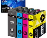 Remanufactured 702Xl 702 Ink Cartridges High Yield Replacement For Epson... - $73.99