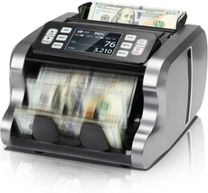 Bill Counter, 3.5&quot; TFT Display Money Counting Machine, USD, EUR, MXN Cash Count - £390.78 GBP