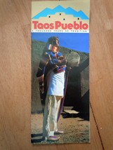 Taos Pueblo A Thousand Years Of Tradition New Mexico Brochure - $2.99