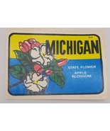 Michigan State Flower Apple Blossom Vintage Original Travel Water Transf... - €14,44 EUR