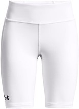 Under Armour Girls&#39; 1368144 Softball Utility Slider 21 Shorts White ( Yo... - $39.57