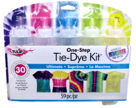 New Tulip One-Step 59 Piece Tie-Dye Kit with 5 Refill Packets - £10.79 GBP