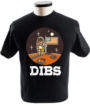 July 4 Dibs Flag On Moon Astronaut Space T Shirt - £13.54 GBP+