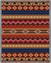 72x54 SOUTHWEST Western Geometric Tapestry Afghan Throw Blanket - $63.36
