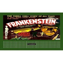 Frankenstein Glossy Billboard Insert For LIONEL/AMERICAN Flyer - £5.57 GBP