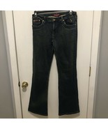 Vintage Y2K Womens Baby Phat Flared 9” Rise Denim Blue Jeans SZ 11 Waist... - $413.77 MXN