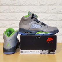 Authenticity Guarantee 
Air Jordan 5 Retro GS Size 7Y / Womens Sz 8.5 Green B... - £171.84 GBP