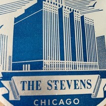 Stevens Hotel Baggage Label Set NOS Vintage 1940s Luggage Stickers + Env... - $17.81