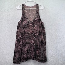 Free People Dress Women Small Ellie Velvet Riveted Studded Mini Brown Pink Lined - £23.73 GBP