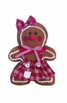 Transpac Standing Gingerbread Girl Figurine Size 13 X 10&quot; New Ship Free Corduroy - £47.16 GBP