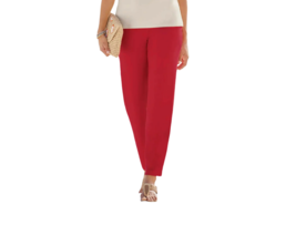 TwoTwenty Ladies Womens Plus Casual Pants Solid Cherry Red Pull-on Size 22W - £21.52 GBP