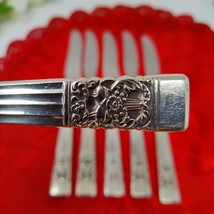 6X Oneida CORONATION 8 1/2&quot; Silver Plated Butter Knives - £20.28 GBP