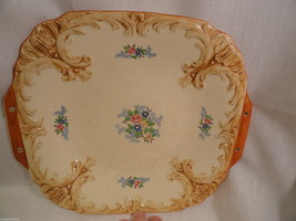 Vintage Maruhom Japanese Pottery Tray or Plate Floral Design - £18.73 GBP