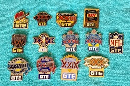 Super Bowl - Nfl - Gte - Sponsor Pins - 13 Pin Set Lot - Nfl Football - Rare!!!! - $168.25