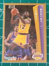 1992-93 Fleer Basketball James Worthy Card # 114 - $32.30 MXN