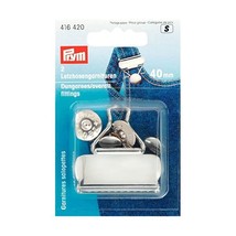 Prym 40 mm Dungarees/Overall Fittings, Silver  - £16.52 GBP
