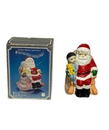 Vintage Ceramic Musical Santa Claus Rocking Chair Plays Silent Night Hol... - €8,37 EUR