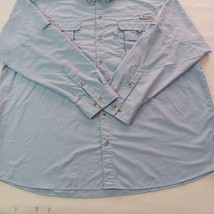 Columbia Omni-Shade PFG Men's 2XL Blue Vented Button-Down Long Sleeve Shirt image 13